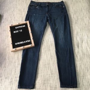 Express skinny jeans size 12 legging mid rise